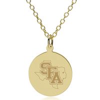 SFASU 18K Gold Pendant & Chain