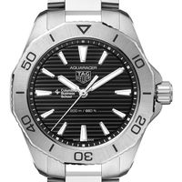 Columbia Business Men's TAG Heuer Steel Aquaracer with Black Dial