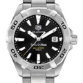 click to view Berkeley Haas Men's TAG Heuer Steel Aquaracer with Black Dial - Image 1