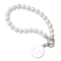 Pearl Bracelet with Sterling Silver Charm