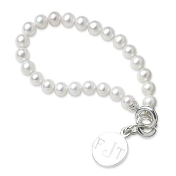 Pearl Bracelet with Sterling Silver Charm - Image 1