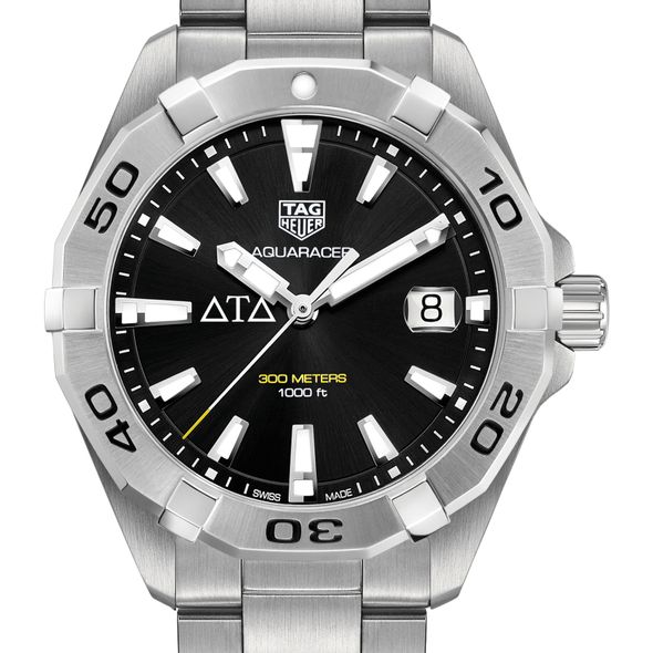 Delta Tau Delta Men's TAG Heuer Steel Aquaracer with Black Dial
