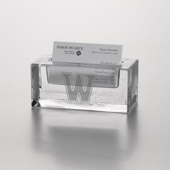 Williams Glass Business Cardholder by Simon Pearce - Image 1