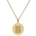 NC State 14K Gold Pendant & Chain - Image 2