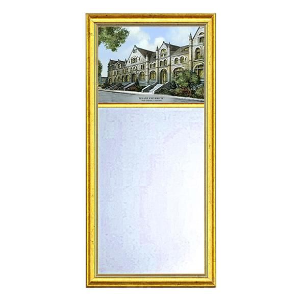 Tulane Eglomise Mirror with Gold Frame