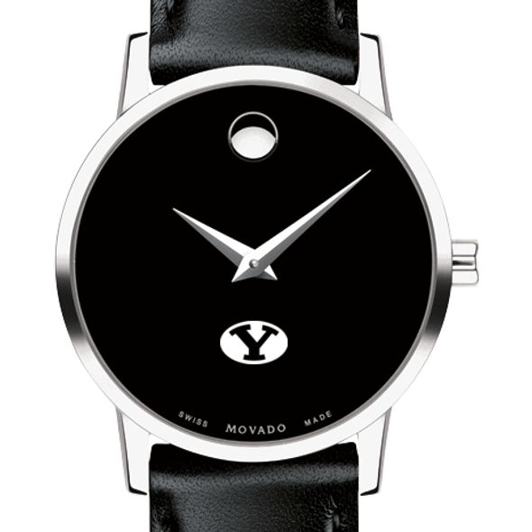 BYU Women's Movado Museum with Leather Strap - Image 1