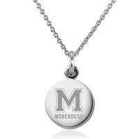 Morehouse Necklace with Charm in Sterling Silver
