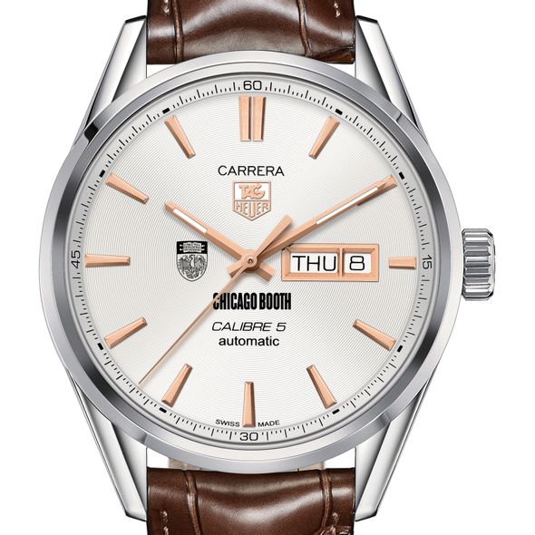 Chicago Booth Men's TAG Heuer Day/Date Carrera with Silver Dial & Strap