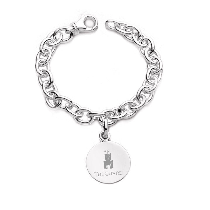 Citadel Sterling Silver Charm Bracelet