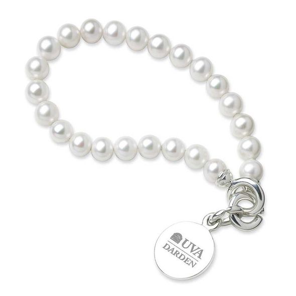UVA Darden Pearl Bracelet with Sterling Silver Charm - Image 1