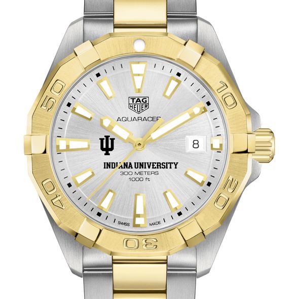 Indiana University Men's TAG Heuer Two-Tone Aquaracer - Image 1