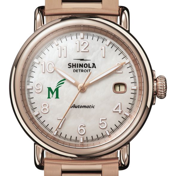 George Mason Shinola Watch, The Runwell Automatic 39.5mm MOP Dial - Image 1
