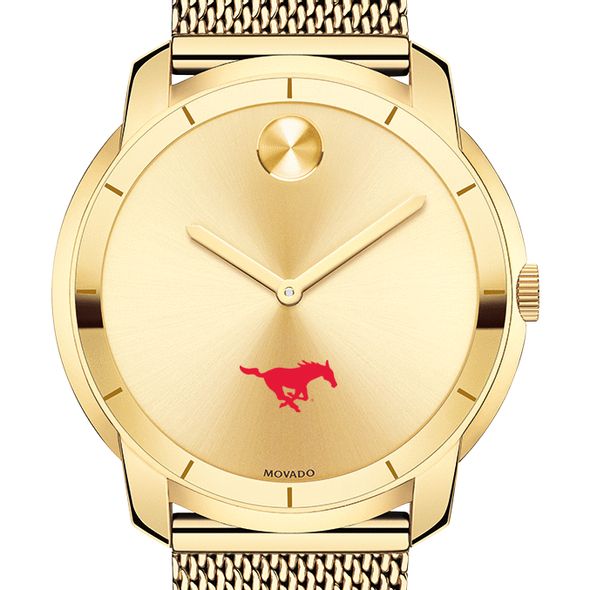 Southern Methodist University Men's Movado Gold Bold 44