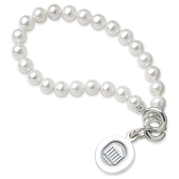Ole Miss Pearl Bracelet with Sterling Silver Charm - Image 1
