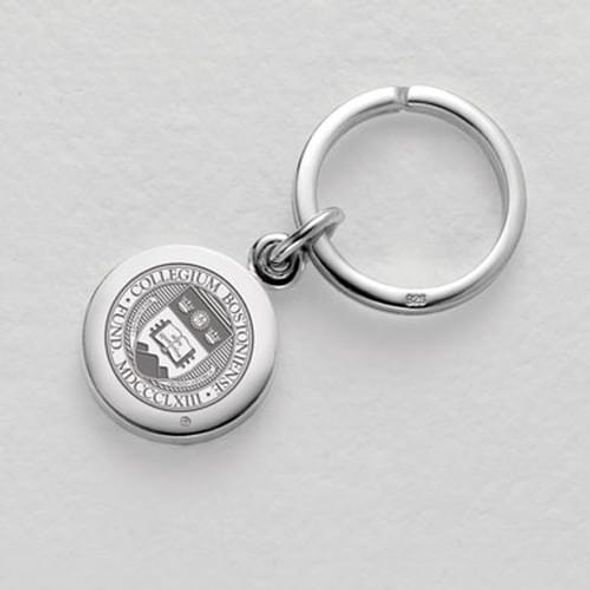 Boston College Sterling Silver Insignia Key Ring - Image 1
