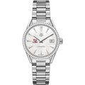 click to view Louisiana State University Women's TAG Heuer Steel Carrera with MOP Dial & Diamond Bezel - Image 2