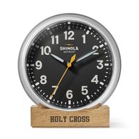 Holy Cross Shinola Desk Clock, The Runwell with Black Dial at M.LaHart & Co.
