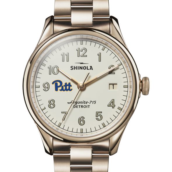 Pitt Shinola Watch, The Vinton 38mm Ivory Dial - Image 1