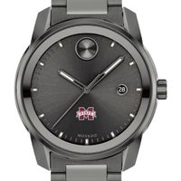 Mississippi State Men's Movado BOLD Gunmetal Grey with Date Window