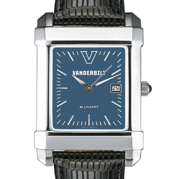 Vanderbilt Men's Blue Quad Watch with Leather Strap - Image 1