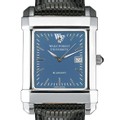 Wake Forest Men's Blue Quad Watch with Leather Strap - Image 1