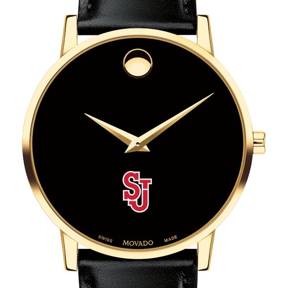 St. John's Men's Movado Gold Museum Classic Leather - Image 1