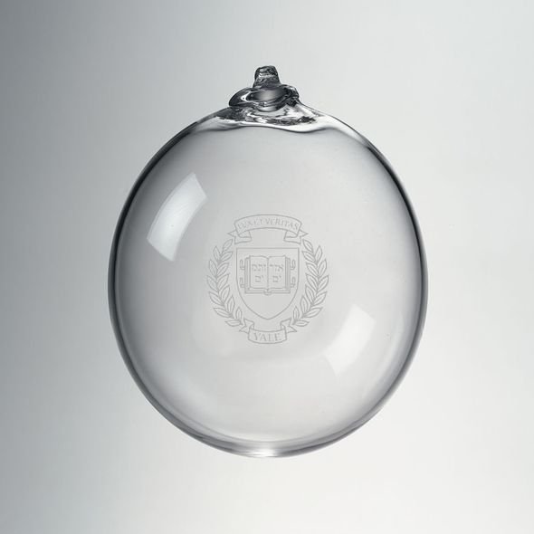 Yale Glass Ornament by Simon Pearce - Image 1