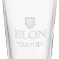 Elon University 16 oz Pint Glass- Set of 2 - Image 3