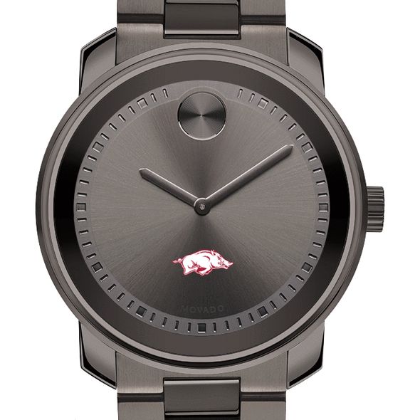 University of Arkansas Men's Movado BOLD Gunmetal Grey
