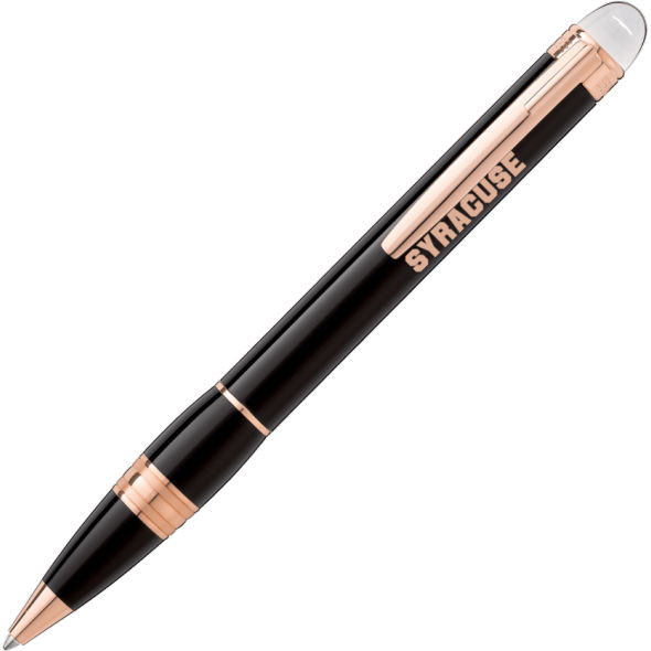 Syracuse University Montblanc StarWalker Ballpoint Pen in Red Gold