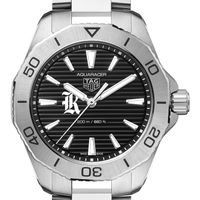 Rice Men's TAG Heuer Steel Aquaracer with Black Dial