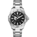 Rice Men's TAG Heuer Steel Aquaracer with Black Dial - Image 2