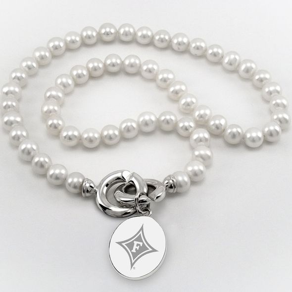 Furman Pearl Necklace with Sterling Silver Charm - Image 1