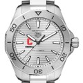 Cornell Men's TAG Heuer Steel Aquaracer with Silver Dial - Image 1