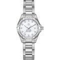 click to view Berkeley Haas Women's TAG Heuer Steel Aquaracer with MOP Diamond Dial & Bezel - Image 2
