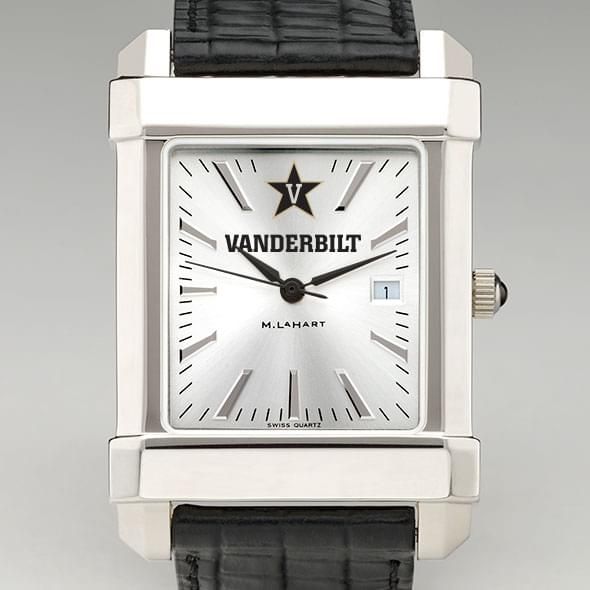Vanderbilt Men's Collegiate Watch with Leather Strap - Image 1