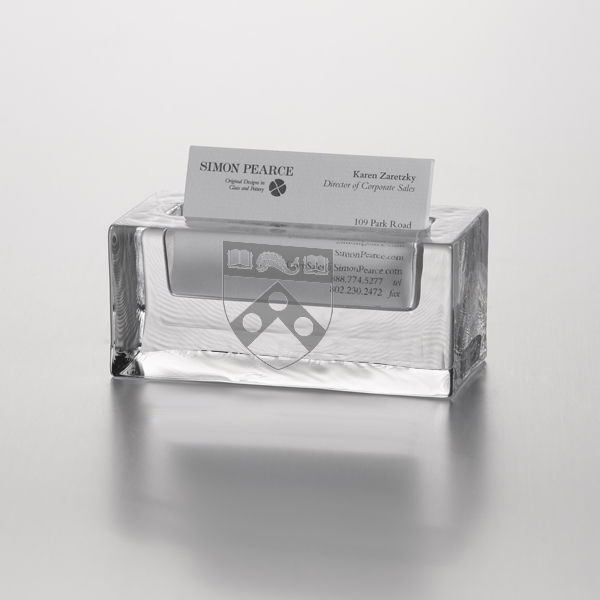 Penn Glass Business Cardholder by Simon Pearce
