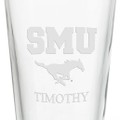 Southern Methodist University 16 oz Pint Glass- Set of 4 - Image 3