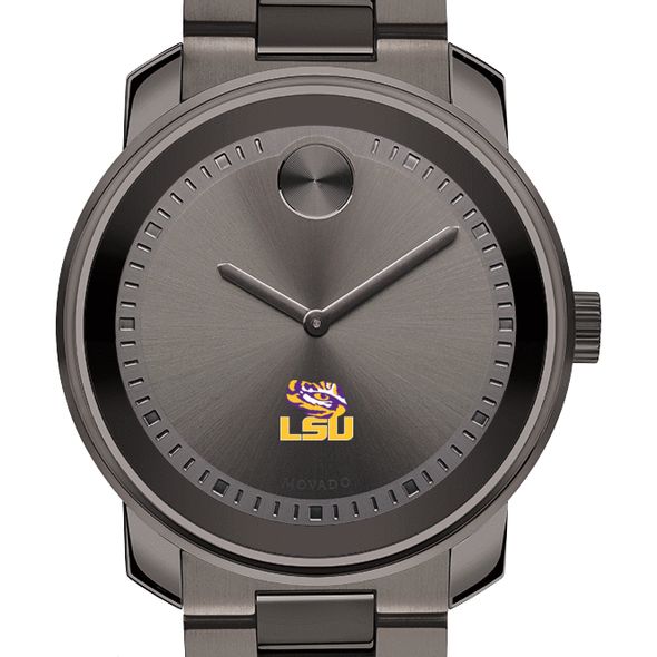 Louisiana State University Men's Movado BOLD Gunmetal Grey - Image 1