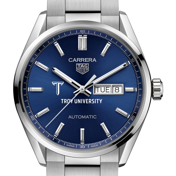 Troy Men's TAG Heuer Carrera with Blue Dial & Day-Date Window - Image 1