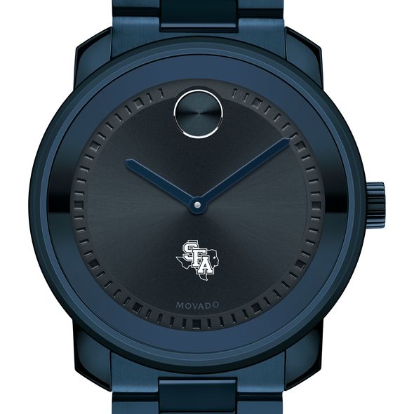 Stephen F. Austin State University Men's Movado BOLD Blue Ion with Bracelet - Image 1