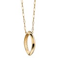 Villanova University Monica Rich Kosann Poesy Ring Necklace in Gold - Image 1