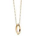 Villanova University Monica Rich Kosann Poesy Ring Necklace in Gold - Image 2