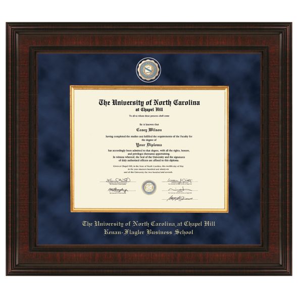 UNC Kenan-Flagler Diploma Frame - Excelsior - Image 1