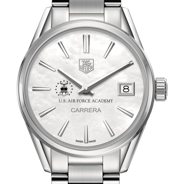 US Air Force Academy Women's TAG Heuer Steel Carrera with MOP Dial - Image 1