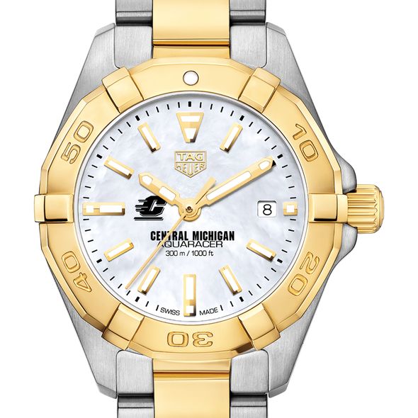 Central Michigan TAG Heuer Two-Tone Aquaracer for Women - Image 1
