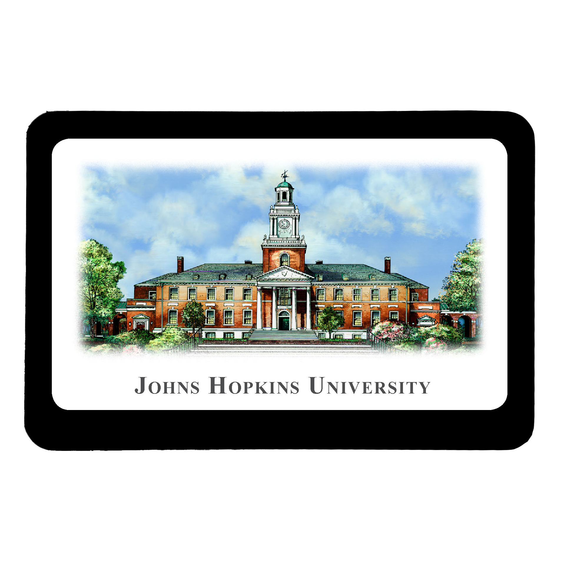 Johns Hopkins Eglomise Paperweight