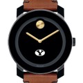 Brigham Young University Men's Movado BOLD with Brown Leather Strap - Image 1