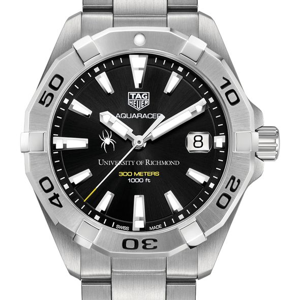 University of Richmond Men's TAG Heuer Steel Aquaracer with Black Dial
