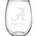 Alabama Stemless Wine Glasses Made in the USA - Set of 4 - Image 2